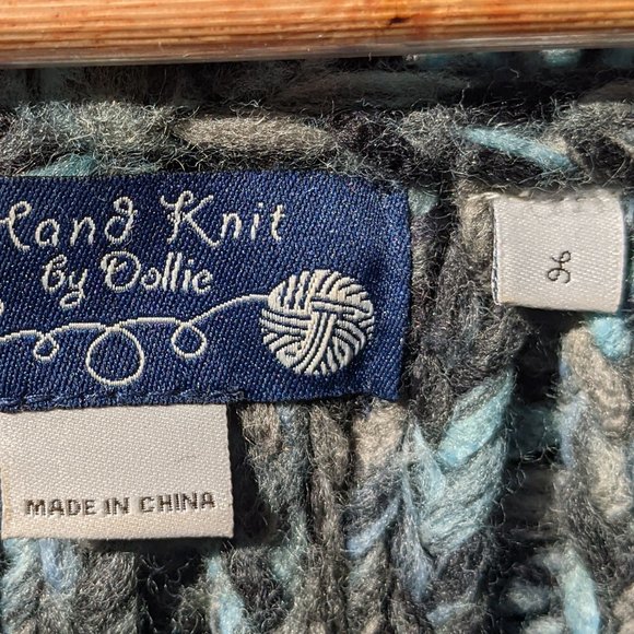 Anthropologie Hand Knit By Dollie Foehn Wool Cardigan - Picture 10 of 14